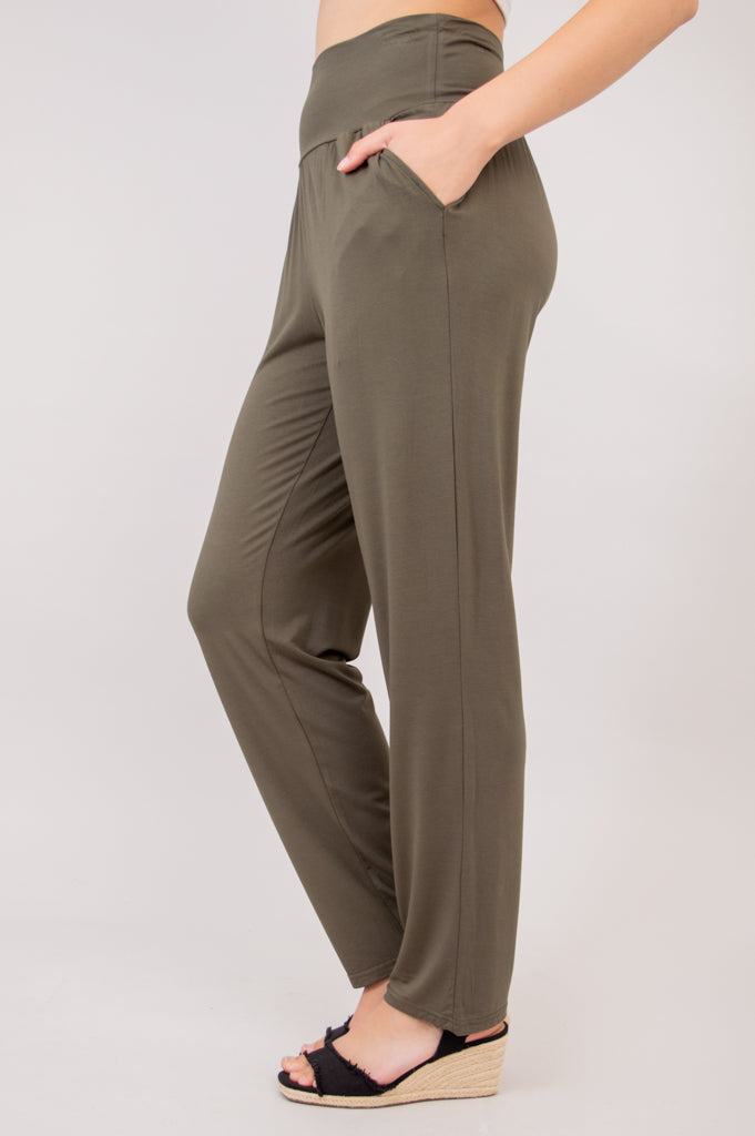 Clair Pant, Khaki, Bamboo