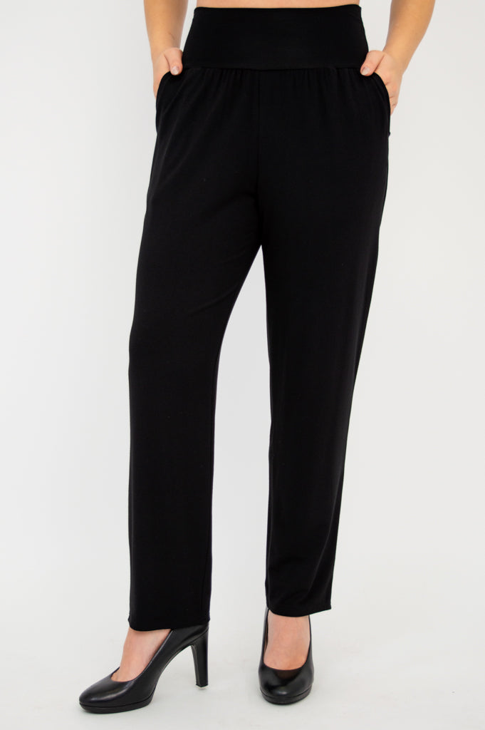 Clair Petite Pant, Black, Bamboo LTD CAD Retail Blue Sky Clothing Co Clair Petite Pant, Black, Bamboo LTD CAD Retail Blue Sky Clothing Co