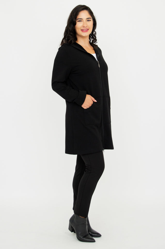 Cortes Jacket, Black, Bamboo Fleece – LTD CAD Retail Blue