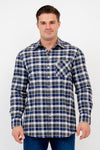 Cory Men's Shirt, Citrus Plaid, Cotton