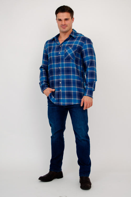 Cory Men's Shirt, Sailor Plaid, Cotton