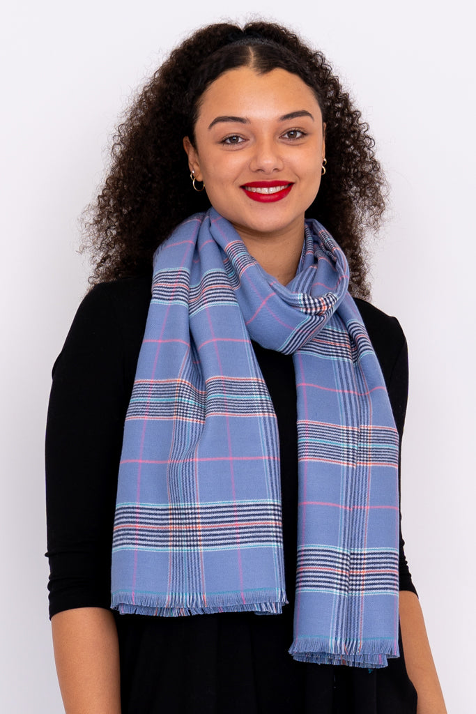 Cozy Scarf, Peri Tartan