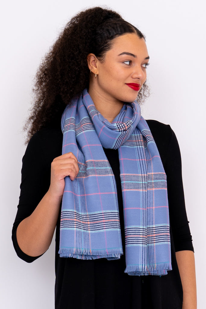 Cozy Scarf, Peri Tartan