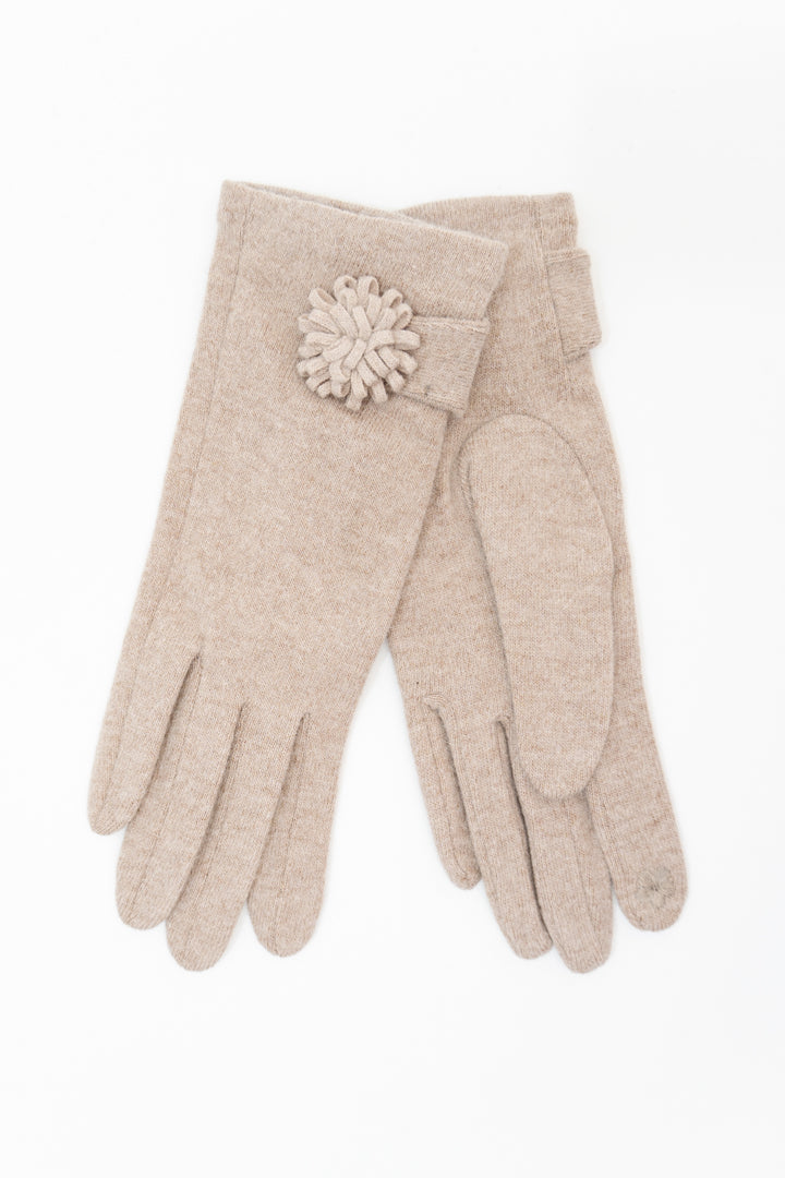 Wool Gloves, Cream (Style 5)