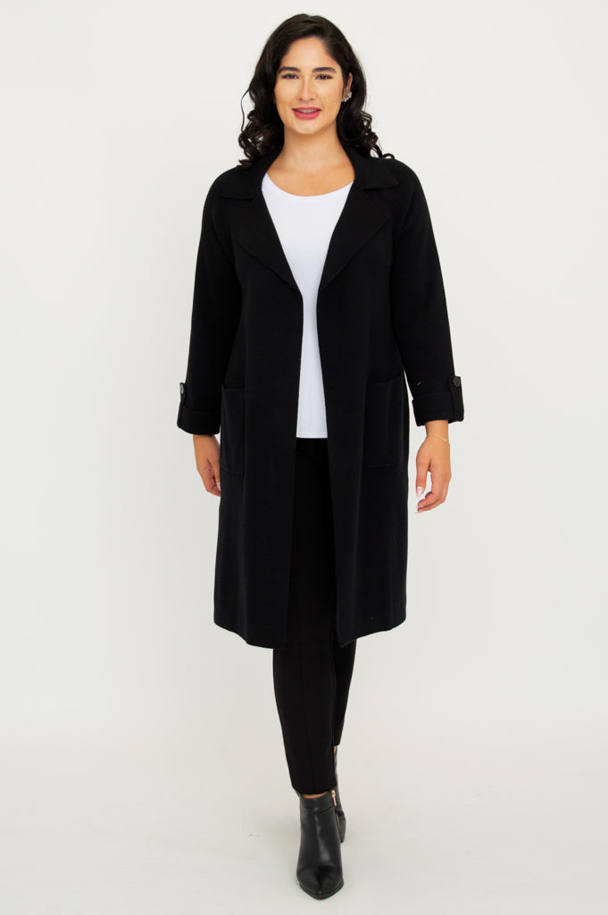 Delaney Jacket, Black, Cotton