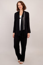 Diana Jacket, Black, Linen Bamboo