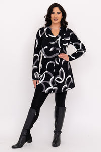 Edwina L/S Tunic, BW Focus, Bamboo