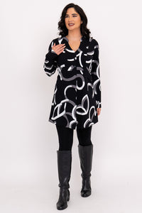 Edwina L/S Tunic, BW Focus, Bamboo