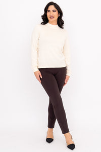 Ella Sweater, Cream, Cotton