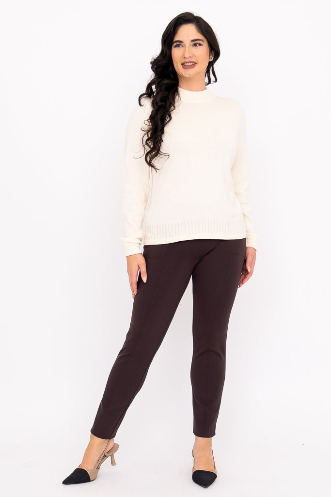 Ella Sweater, Cream, Cotton
