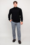 Eric Sweater, Black, 100% Merino Wool