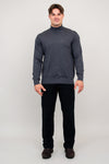 Eric Sweater, Charcoal, 100% Merino Wool