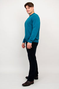 Fraser Sweater, Forest, 100% Merino Wool