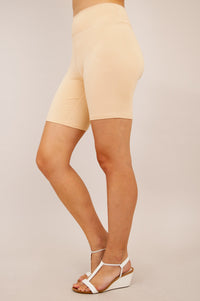 Hallie Shorts, Beige, Bamboo