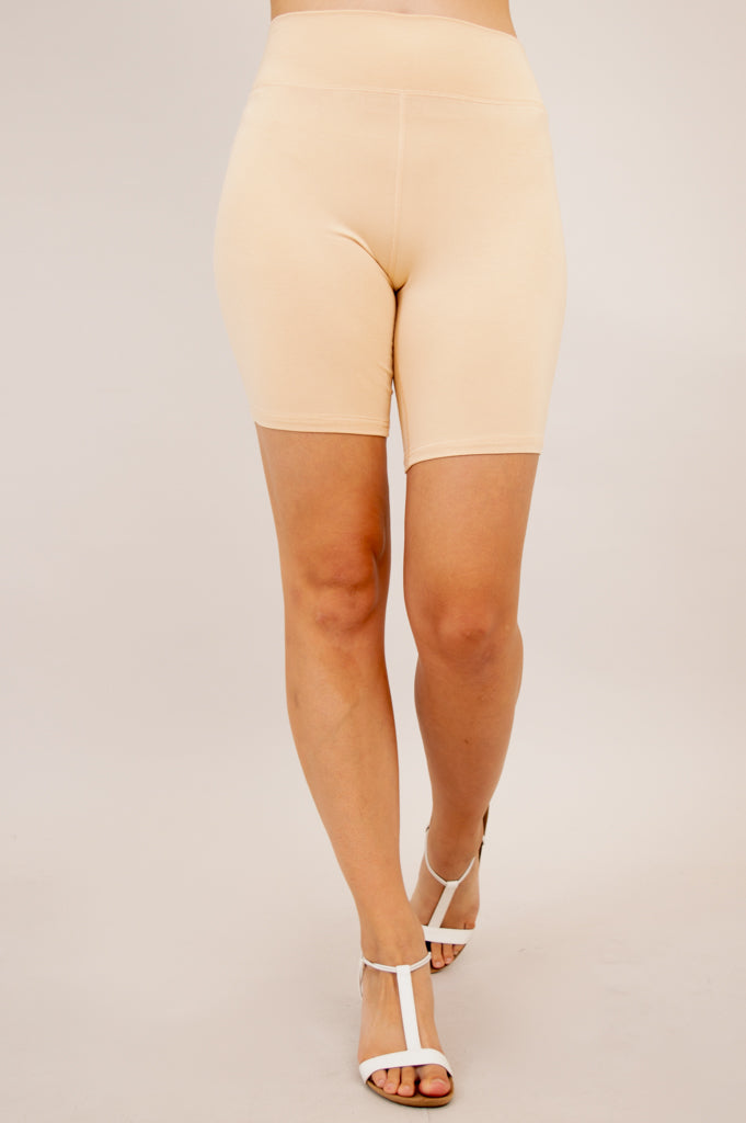 Hallie Shorts, Beige, Bamboo