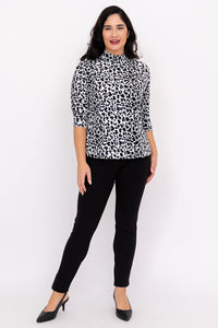 Highdrop Top, BW Leopard, Bamboo