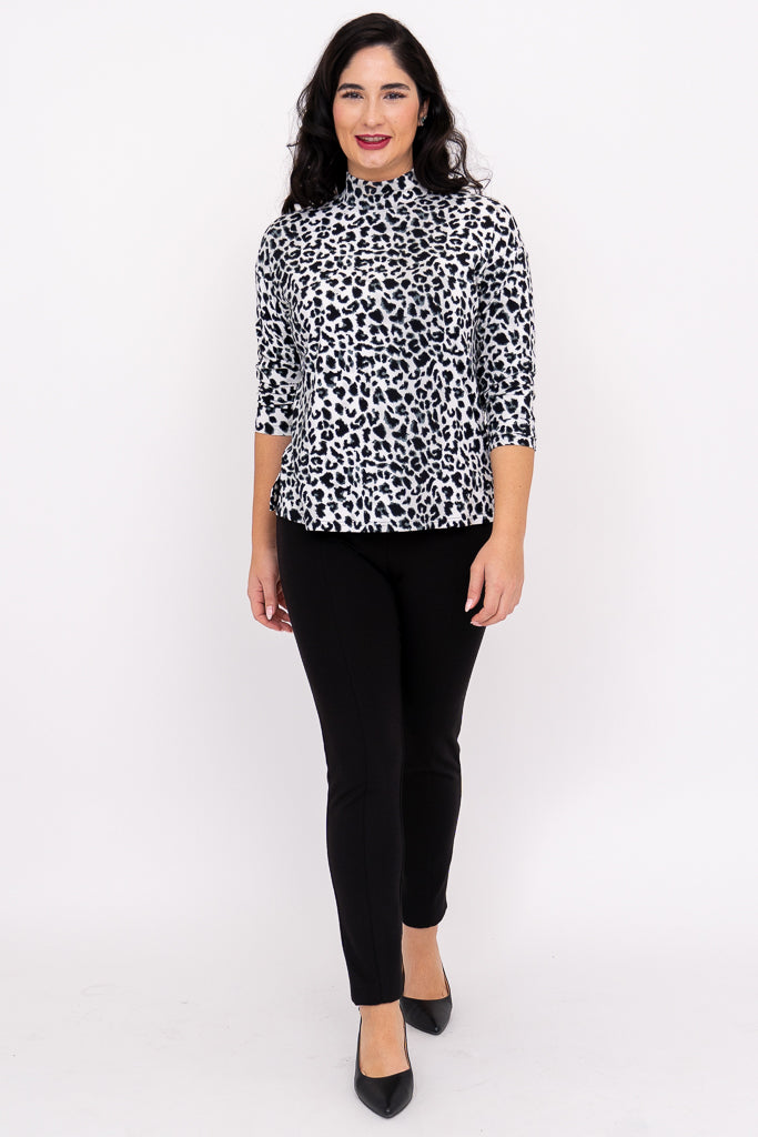 Highdrop Top, BW Leopard, Bamboo