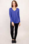 Jackie Long Sleeve, Midnight Leaves, Bamboo