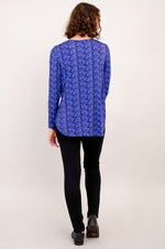 Jackie Long Sleeve, Midnight Leaves, Bamboo
