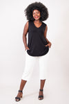 Jackie Tank, Black, Bamboo