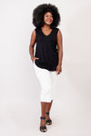 Jackie Tank, Black, Bamboo