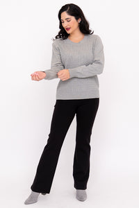 Jala Sweater, Charcoal Light, Cotton
