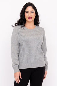 Jala Sweater, Charcoal Light, Cotton