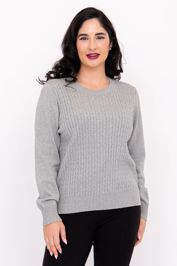 Jala Sweater, Charcoal Light, Cotton