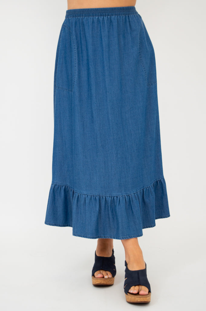 Janet Skirt, Tencel Denim