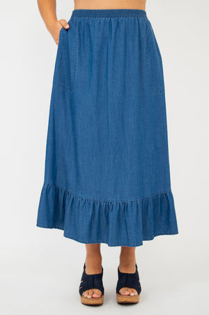 Janet Skirt, Tencel Denim