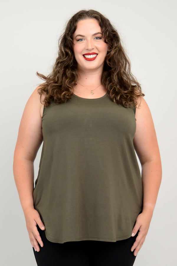 Jazz Tank, Khaki, Bamboo