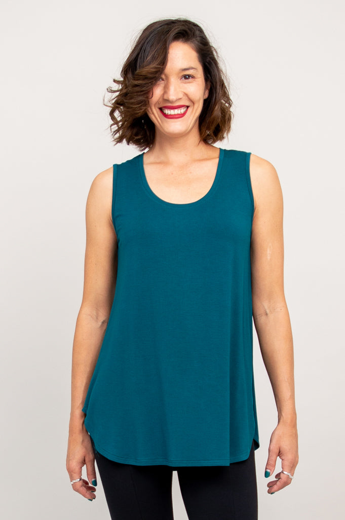 Jazz Tank, Teal, Bamboo – LTD CAD Retail Blue Sky Clothing Co