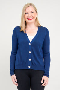 Jessica Sweater, Indigo, Bamboo Cotton