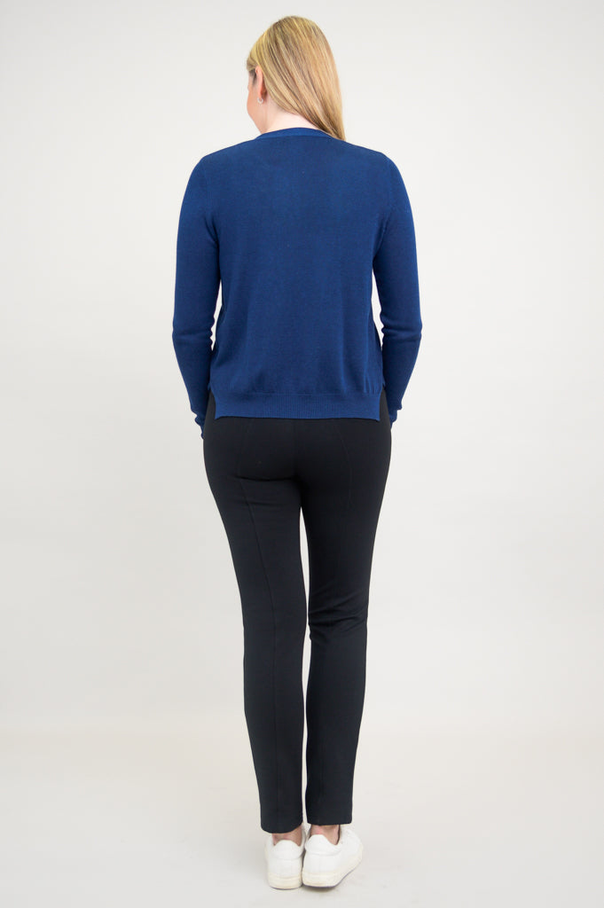 Jessica Sweater Indigo Bamboo Cotton