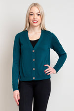Jessica Sweater, Teal, Bamboo Cotton