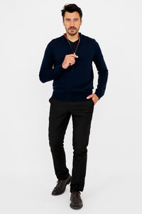 Joey Sweater, Navy, Merino Wool