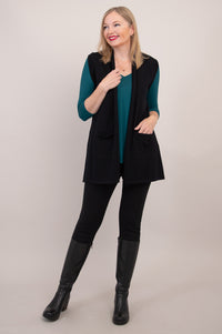 Jude Cardigan, Black, Cotton