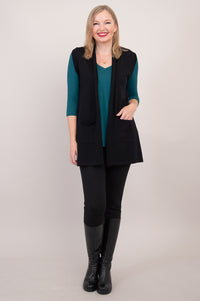 Jude Cardigan, Black, Cotton