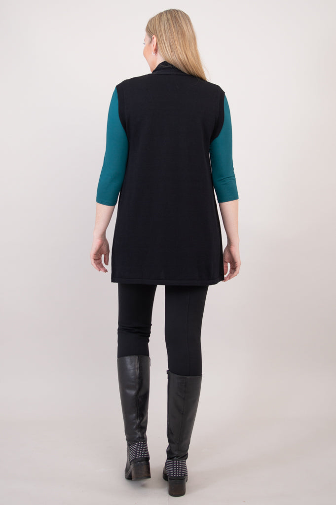 Jude Cardigan, Black, Cotton