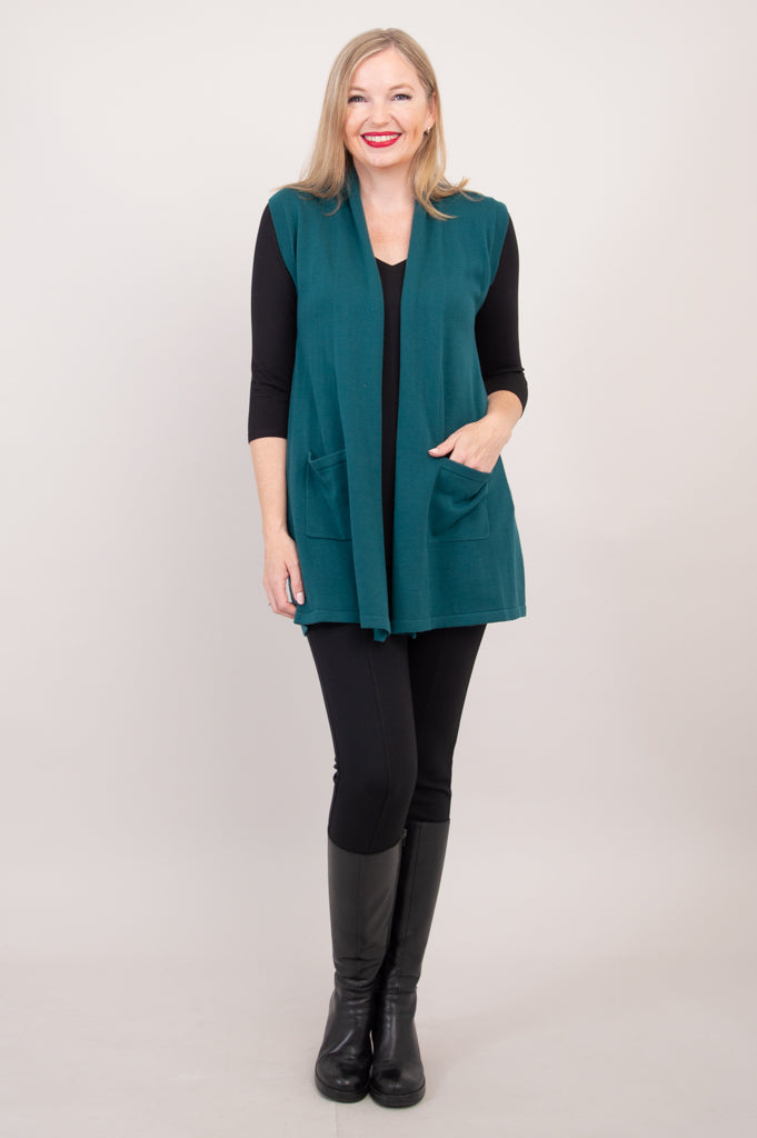 Jude Cardigan, Teal, Cotton – LTD CAD Retail Blue Sky Clothing Co