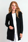 Justine Sweater, Black, Bamboo Cotton