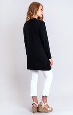 Justine Sweater, Black, Bamboo Cotton