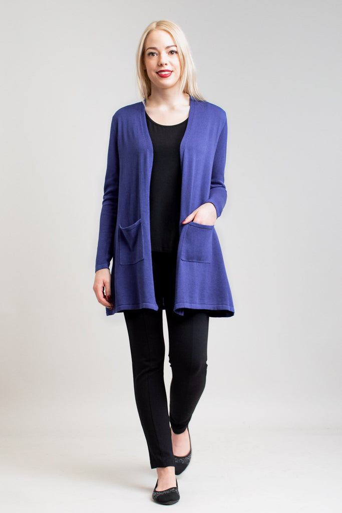 Justine Sweater, Deep Blue, Bamboo Cotton