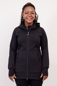 Kendra Jacket, Black, Cotton