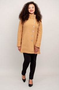 Keston Coat, Beige, Wool