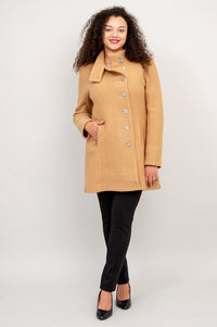 Keston Coat, Beige, Wool