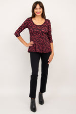 Kimmy Top, Florid, Bamboo