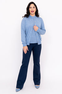 Rita Sweater, Soft Blue, Merino Wool
