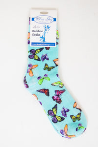 Ladies Bamboo Dress Socks, Assorted Prints