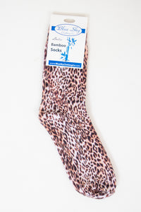 Ladies Bamboo Dress Socks, Assorted Prints